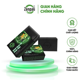 Combo 2 SOAP THAN HOẠT TÍNH ZENPALI giúp làm sạch da , loại bỏ mùi hôi khó chịu