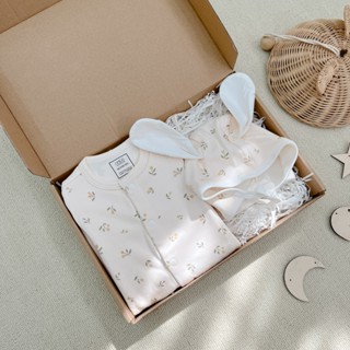 Nous - Set Quà Sơ Sinh Nous Cho Bé 3-5kg Tặng Kèm Hộp Chất Liệu Mềm Mại, Co Giãn