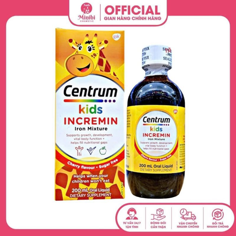 Centrum kids INCREMIN Iron Mixture cho bé 200ml
