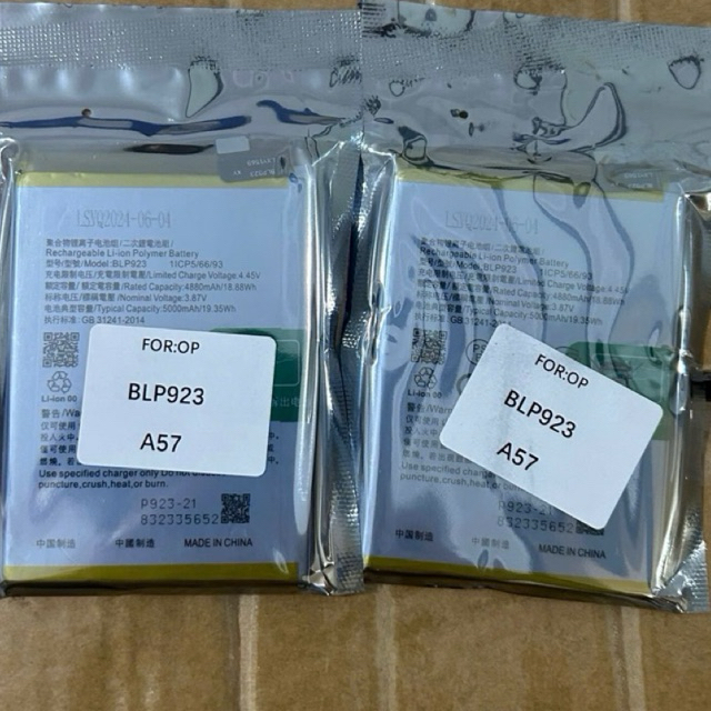 Pin BLP923 Oppo A57/A78-5G Zin Chung Nhau