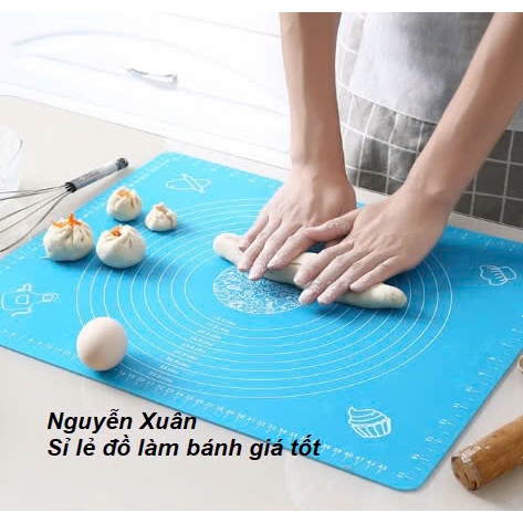 Thảm nướng, nhào bột silicon 70-50-40cm