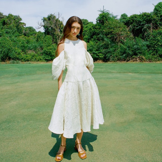 NUDIEYE - Đầm Nữ Trễ Vai Tay Phồng Rosalyn Puff Sleeves Dress