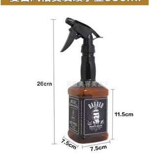 Bình Xịt Nước Cắt Tóc Nam Barber Shop. Bình Xịt Nước Cắt Tóc Hình Chai Rượu Dung Tích 500ml