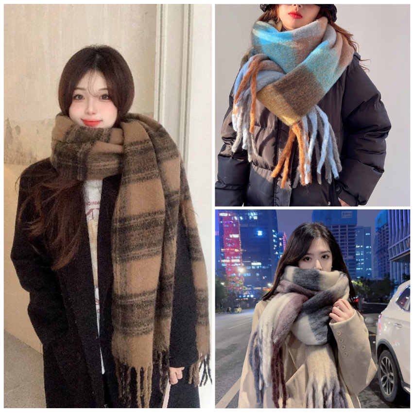Khăn Len Quàng Cổ Bản To Thời Trang Nam Nữ Chất Mềm Mịn QO STORE K62 | BigBuy360 - bigbuy360.vn