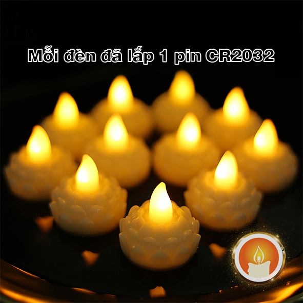 Đèn hoa sen thả nước điện tử [LẮP SẴN PIN]