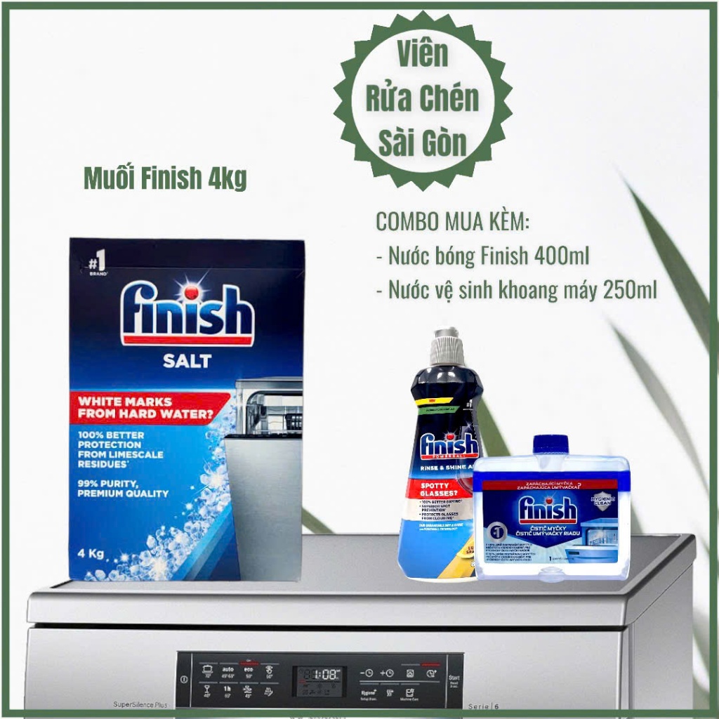 Muối rửa chén bát Finish - HÀNG NHẬP KHẨU CHÍNH HÃNG
