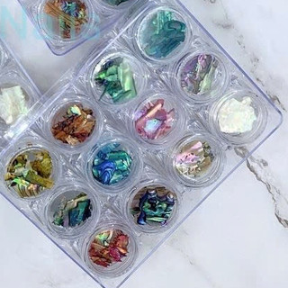 Set xà cừ vân đá siêu mỏng 12 màu trang trí mong
