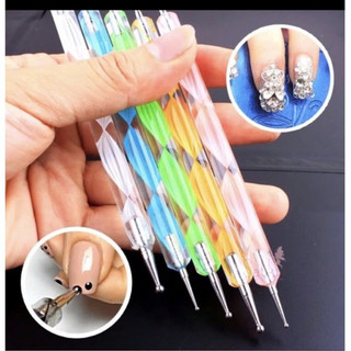 Bút chấm bi nail vẽ móng 2 đầu, Set 5 cái