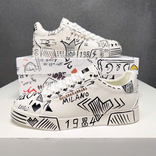 [Hight Quality] - Snk D01CLE - Snk D01CLE Portofino Lace Hoạ Tiết Chữ Đen Trắng - Hàng Cao Cấp Chuẩn Loại 1 QC