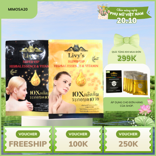 Tắm trắng thải độc da Livy's White