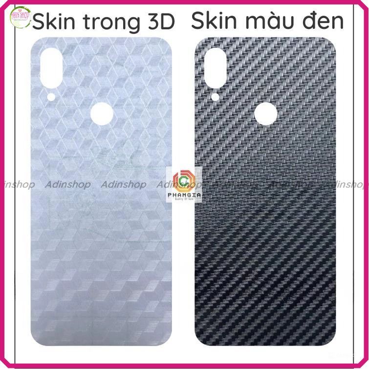 Miếng dán mặt lưng skin carbon Xiaomi Redmi Note 7