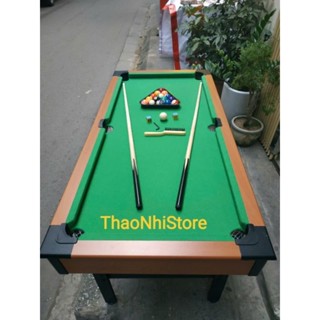 (CLIP Thật, Cỡ Lớn Nhất Dài 1.2m, 1.4m và 92cm) Bàn Bi A Gỗ Trẻ Em, Người Lớn, BiDa 6 Lỗ Cỡ To, Đại