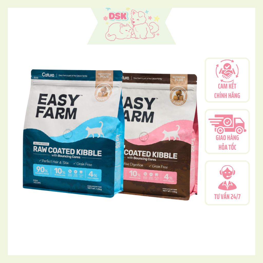 Thức Ăn Hạt Cature Easy Farm Mix Topping - Túi Chiết 450gr