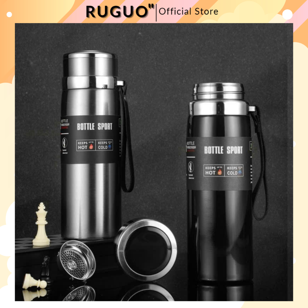 Bình Giữ Nhiệt BOTTLE SPORT 1000ml Inox 316 Thể Thao Có Dây Quai