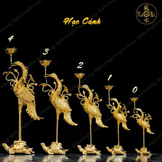   Tổng Hợp  Các Cặp Hạc Cánh Đứng Rùa - Vật Phẩm Đồng Thờ Cúng Vĩnh Tiến Chất Lượng Cao 