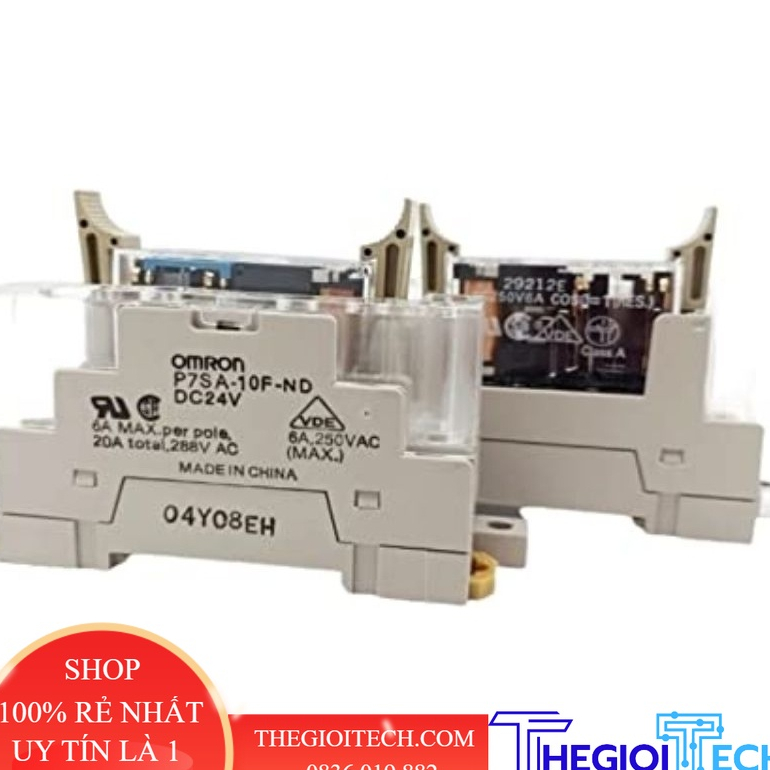 Rơ le an toàn OMRON G7SA-2A2B 24VDC ( KÈM Đế P7SA) xịn THÁO MÁY TẢI AC250V6A COS PHI = 1 RES