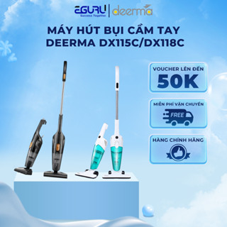 Máy Hút Bụi Cầm Tay Deerma DX115C/DX118C SEA Công Suất 600W Lực Hút 15000PA - 3 Đầu Hút