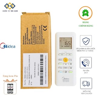 Điều khiển ĐIỀU HÒA MIDEA NÚT GIẢM SÂU 16 ĐỘ CHIA ĐỘ 0.5 MỚI Fullbox TẶNG PIN