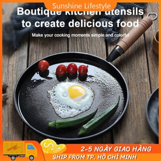 Chảo Gang Làm Bánh Chống Dính, Chảo Gang Bánh Xèo, Chảo Rán Chống Dính Size 26cm Dùng Được Bếp Từ,DÙNG MỌI LOẠI BẾP