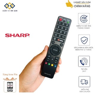  Điều khiển CƠ THƯỜNG tivi SHARP Smart TV Mới 100% + TẶNG PIN