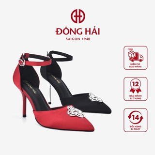 Giày Cao Gót Nữ Đông Hải Mũi Nhọn Quai Ankle-Strap Sang Trọng 9cm - G81P8