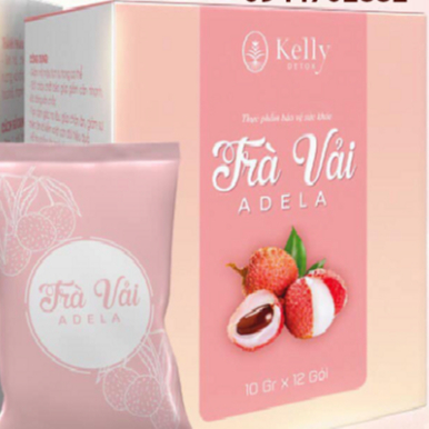 TRÀ VẢI ADELA KELLY DEXTOX,Trà vị vải giảm cân giảm mỡ định hình eo [TÚI LẺ 1 GÓI]