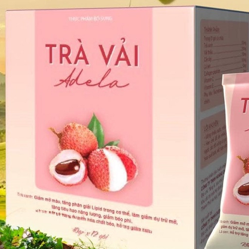 TRÀ VẢI ADELA KELLY DEXTOX,Trà vị vải giảm cân giảm mỡ định hình eo