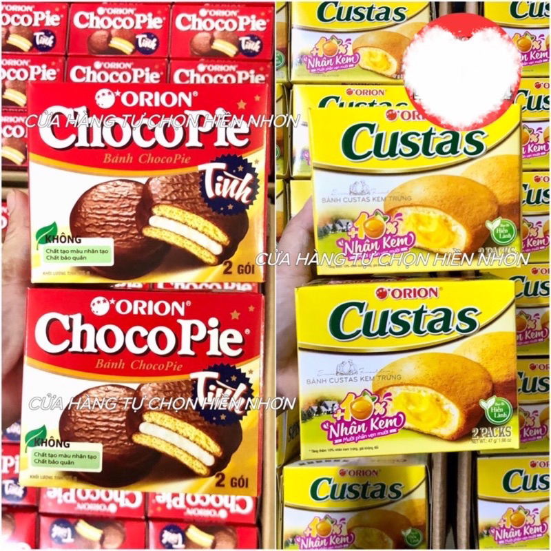 [TẾT 2026] 2P Bánh Chocopie/ Custas/ Tipo/ Hura Hộp 2 cái