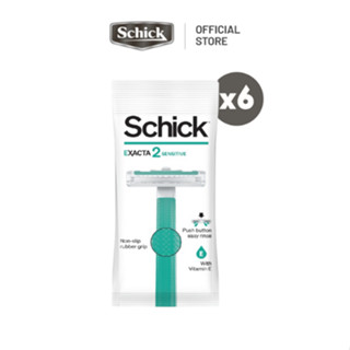 [6 Túi] Dao Cạo Schick Dùng 1 Lần Cho Nam Exacta 2 Sensitive