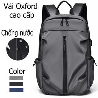 Balo Nam Vải Gió Cao Cấp Chống Thấm Nước, Có Cổng USB Có Ngăn Đựng Laptop 13- 14- 15.6" Thời Trang Thể Thao S2 B5505