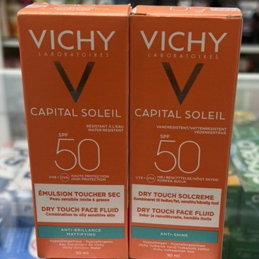 Kem Chống Nắng Vichy Capital Ideal Soleil SPF50+ cho da dầu nhạy cảm 50ml