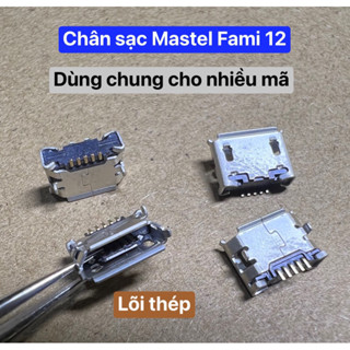 (Set 5c) Chân sạc Masstel Fami 12 (lõi thép) | Dùng chung nhiều loại máy khác nhau