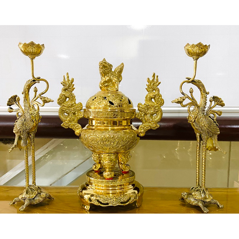 BỘ ĐỈNH LƯ ĐỒNG CAO 28cm