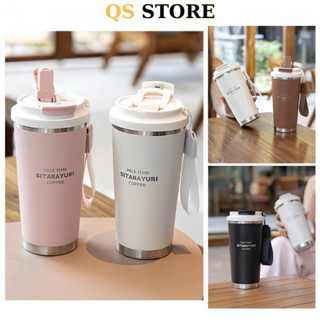 Ly Giữ Nhiệt Cao Cấp Kèm Ống Hút Cốc Giữ Nhiệt Inox Sitarayuri Mang Đi Học Đi Chơi Đi Làm COC32