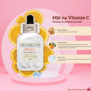 Mặt Nạ Vitamin C Morning Care Brightening Mask Dưỡng Trắng Da Giảm Thâm Nám Hiệu Quả An Toàn Lành Tính 20ml