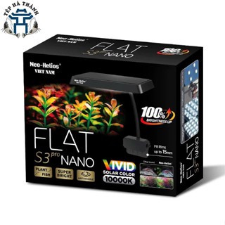 Đèn RGB S3 Flat Nano Pro+ 3 in 1 - Bóng LED TriR RGB Thế Hệ Mới, Tăng Cường Mau Cho Cá, Không Ám Màu Nước, Cho Bể Cá