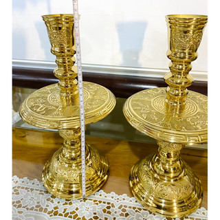 CẶP CHÂN NẾN ĐỒNG CAO 32cm