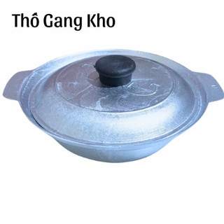 nồi gang kho cá-kho thịt-hấp nghêu 18cm (nồi mỏng)
