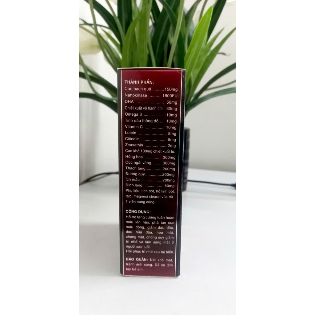 Viên uống hoạt huyết trí não G&P - Giúp hoạt huyết , tăng cường lưu thông máu lên não , phục hồi trí nhớ sau tai biến .