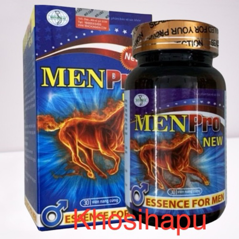 Viên uống Menpro New hỗ trợ bổ thận tráng dương mạnh gân cốt giúp tăng cường sinh lực giảm mãn dục sớm chính hãng