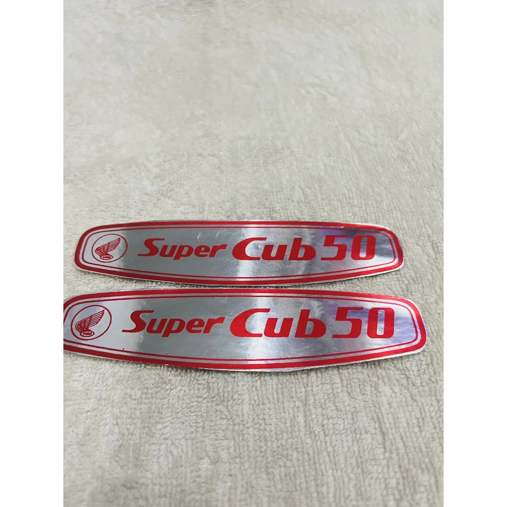 Tem Super cub 50 đời 78 màu đỏ zin thái siêu đẹp như tem zin