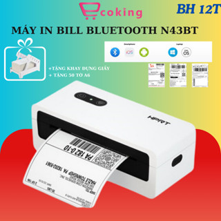  Máy in nhiệt mini N43BT ECOKING kết nối điện thoại latop pc in đơn hàng logo tốc độ in cực nhanh 