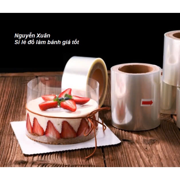 Cuộn Mica bọc thành bánh Mousse (từ 5cm - 12cm)