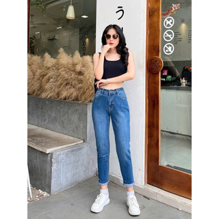 Quần jean baggy 9 tấc co giãn xuất khẩu