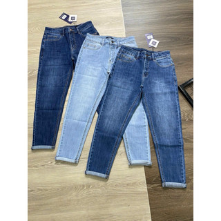 Quần jean baggy 9 tấc co giãn xuất khẩu