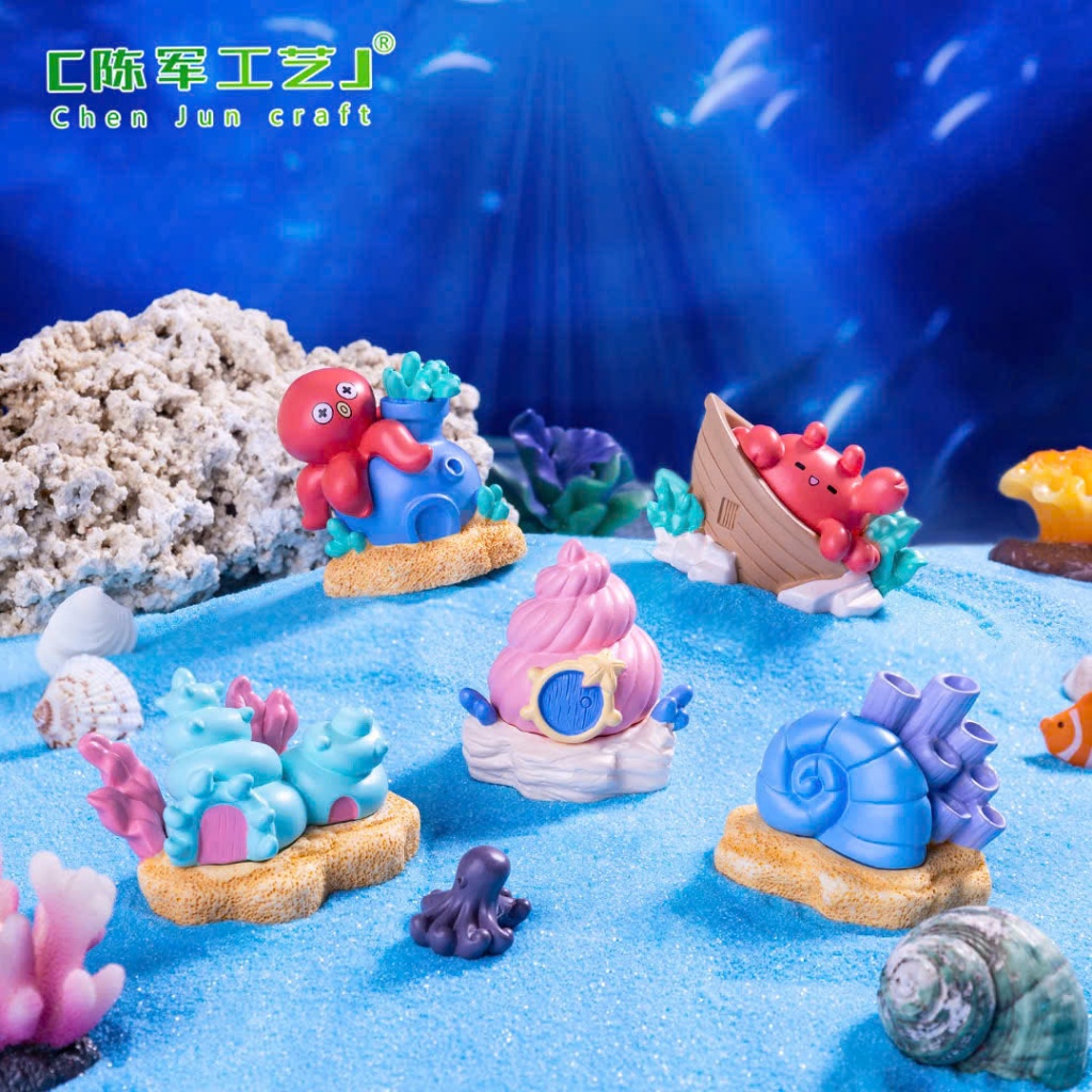 ( Mẫu mới) Mô hình tượng sinh vật biển trang trí bể cá cảnh, bể thủy sinh. Trang trí bể Beta , bể cá nỏ
