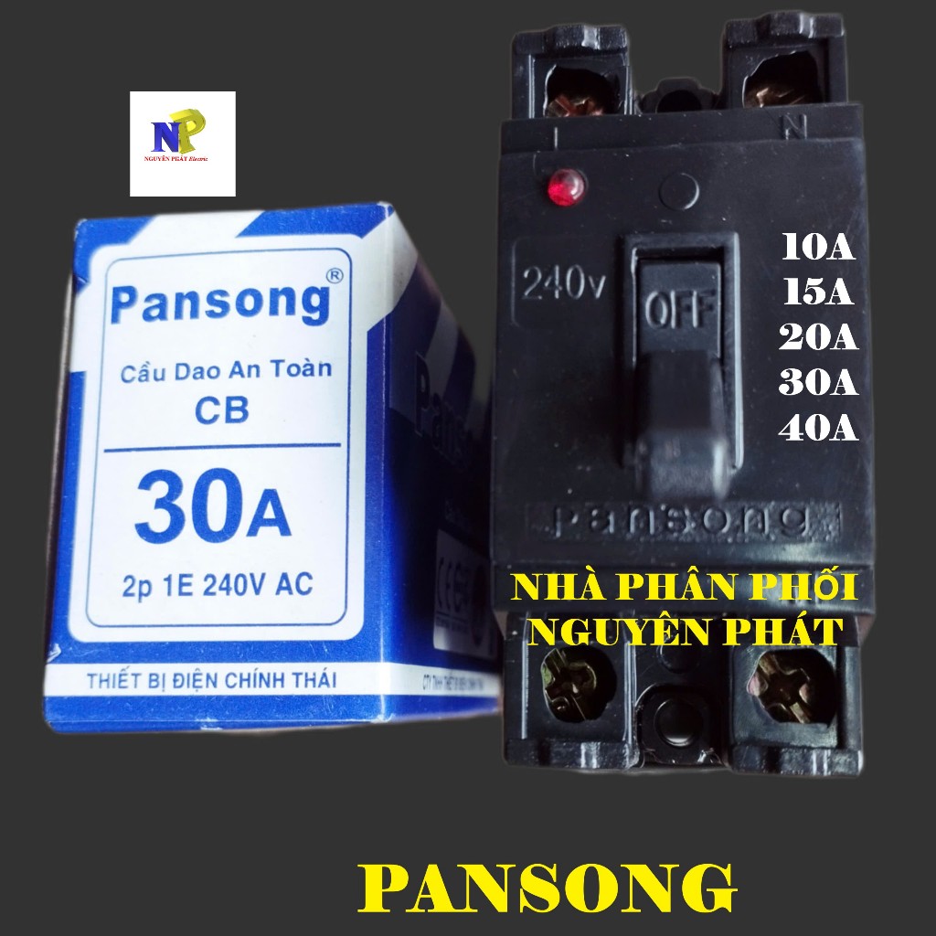[PANSONG] Cầu Dao An Toàn (Aptomat 10A,15A,20A,30A,40A)