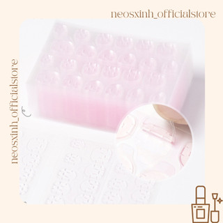 Miếng Keo Silicon Dán Nailbox Móng Giả Màu Hồng Set 10m*24m Nhỏ - Neosxinh Nails