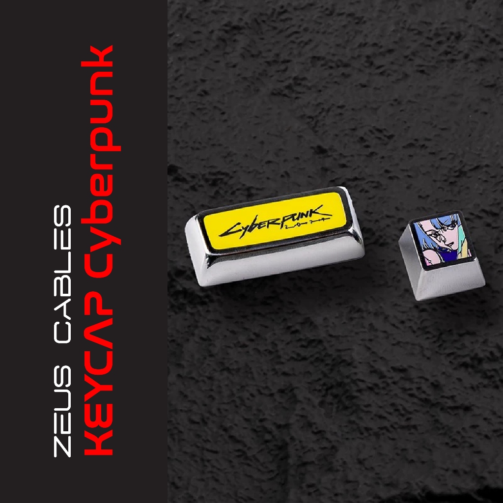 [Cyberpunk] Keycap Lẻ Bằng Kim Loại Cho Bàn Phím Cơ | Keycap 1u Kim Loại