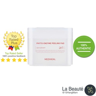  Mediheal Phyto-enzyme Peeling Pad - Toner Pad Tẩy Da Chết Giảm Mụn Đầu Đen Bã Nhờn 90 Miếng 